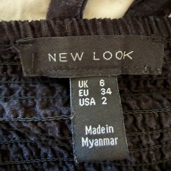 New Look Black Ruffle Strap Tank Top - Picture 3 of 3